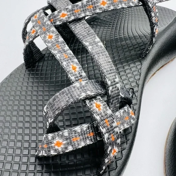 CHACO WOMEN’S STRAPPY OUTDOOR ADVENTURE SANDALS GRAY/ORANGE SIZE 7 - Picture 3 of 11